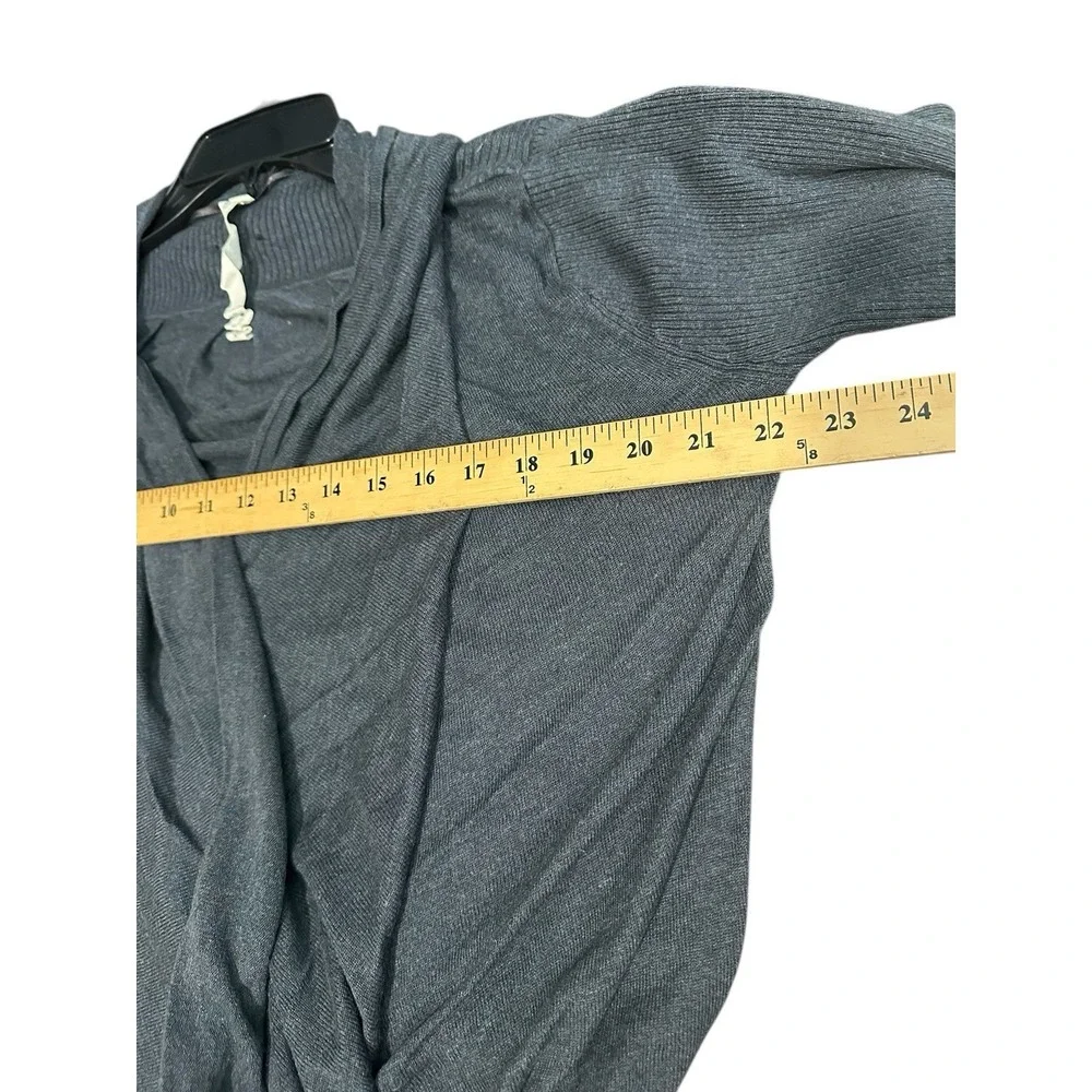 Lululemon Women's 6 Cashmere Blend‎ Universal Wrap Open Cardigan Charcoal #L3-4